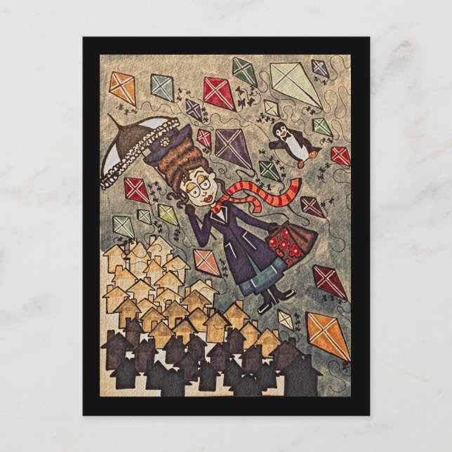 Poppin' Bye Postkarte (Vorderseite)