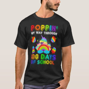 Poppin mein Weg durch 100 Tage  100. Schultag T-Shirt