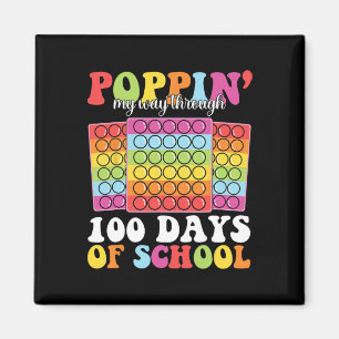 Poppin mein Weg durch 100 Tage Schule Kinder Lehre Magnet
