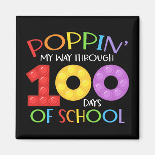 Poppin meinen Weg durch 100 Schultage Magnet