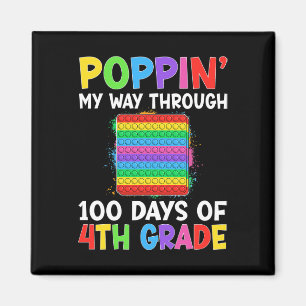Poppin meinen Weg durch 100 Tage 4. Klasse Studen Magnet