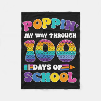 Poppin meinen Weg durch 100 Tage Schulkinder 100 t Fleecedecke
