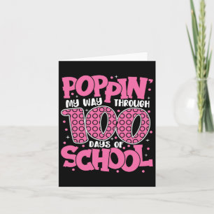 Poppin meinen Weg durch 100 Tage Schulkinder 100 t Karte