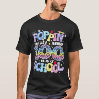 Poppin meinen Weg durch 100 Tage Schulkinder 100 t T-Shirt