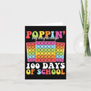 Poppin meinen Weg durch 100 Tage Schulkinderlehrer Karte