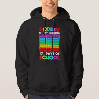 Poppin meinen Weg durch 101 Tage der Schule glückl Hoodie