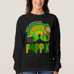 Poppin Pop It Boho Rainbow Saint Patrick's Day Sh Sweatshirt
