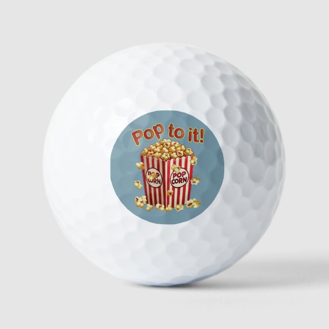 Poppin' with Style - "Pop dazu!" Golfball (Vorderseite)
