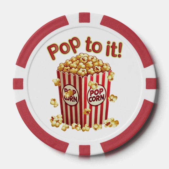 Poppin' with Style - "Pop dazu!" Pokerchips (Vorderseite)