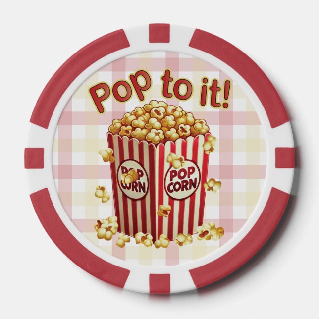 Poppin' with Style - "Pop dazu!" Pokerchips (Vorderseite)