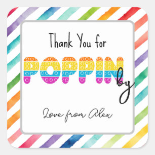 Poppin-Zitat fügen Sie Ihren eigenen Aufkleber hin