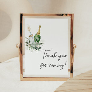 Poppin'Bottles Baby Shower Vielen Dank für Ihr Kom Poster