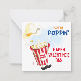 Popping durch Popcorn Valentine Mitteilungskarte