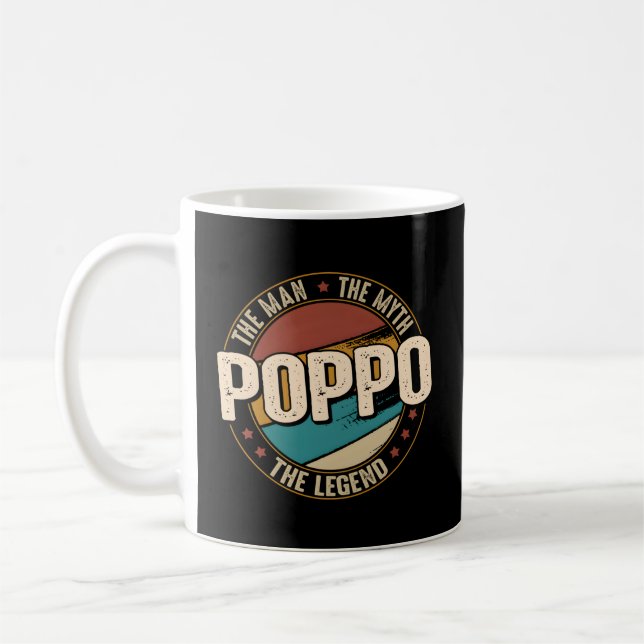 Poppo Myth Legend Vathers Day Poppo Kaffeetasse (Links)
