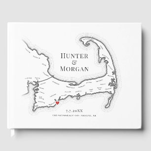 Popponesset Inn Cape Cod Elegante Hochzeit Gästebuch