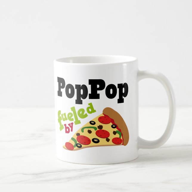 Poppop (lustige) Pizza Tasse (Rechts)