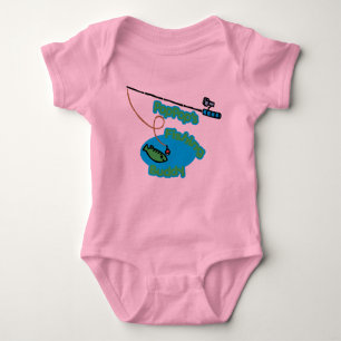 PopPops Fischen-Freund Baby Strampler