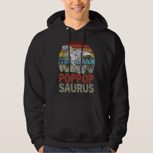 Poppopsaurus Rex Dinosaur Poppop Saurus Family Hoodie