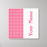 Popppy Modern Hahnentrittmuster mit Namen