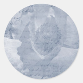 Poppy 2 runder aufkleber