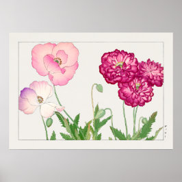 Poppy #3, Red Pink und Lila, von Tanigami Konan, Poster