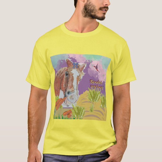 Poppy Art lustige Farben T-Shirt (Vorderseite)