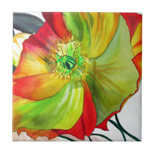 Poppy Art Makro-Mohn Fliese