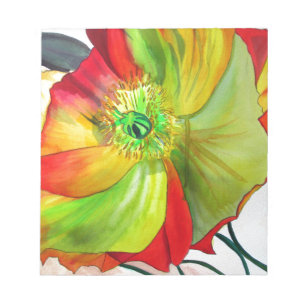 Poppy Art Makro-Mohn Notizblock