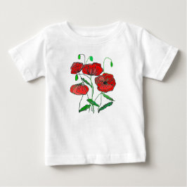 Poppy Baby T - Shirt Malerei