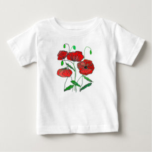 Poppy Baby T - Shirt Malerei