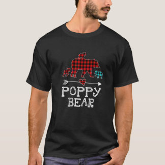 Poppy Bear Christmas Pajama Red Kariert Buffalo T-Shirt