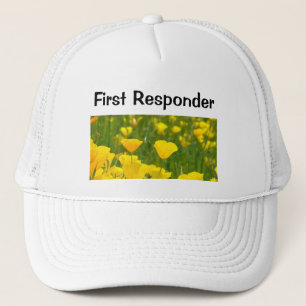 Poppy-Blume des First Responder Truckers Truckerkappe