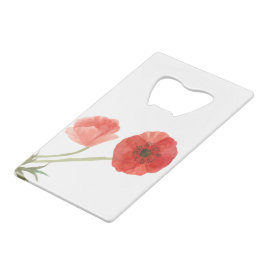 Poppy-Blume Geldbeutel Flaschenöffner