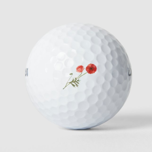 Poppy-Blume Golfball (Vorderseite)