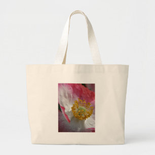 Poppy-Blume Jumbo Stoffbeutel