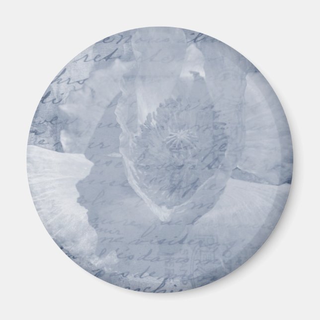 Poppy-Blume Magnet (Vorne)