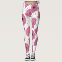 Poppy Blume Muster Leggings