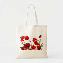 Poppy Blume Red Floral Wedding Bridesmaid Geschenk Tragetasche