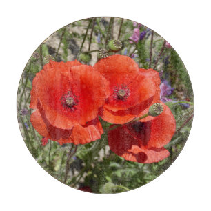 POPPY-BLUME SCHNEIDEBRETT
