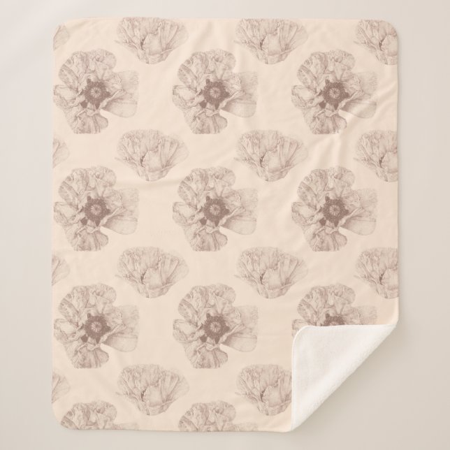 Poppy Botanical Sherpadecke (Vorderseite)