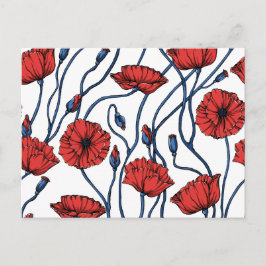Poppy Bouquet Postkarte
