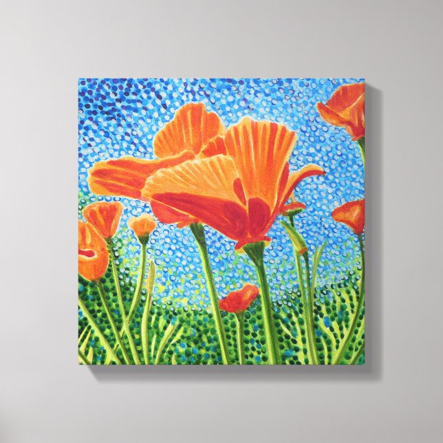 Poppy Canvas Print Leinwanddruck (Vorderseite)