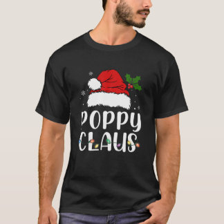 Poppy Claus Christmas Pajama Familie Matching Xmas T-Shirt