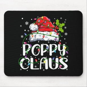 Poppy Claus-Shirt Weihnachtslicht-Pyjama-Familie M Mousepad