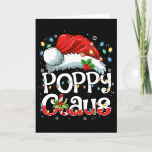 Poppy Claus Weihnachten Santa passende Familien-We Karte