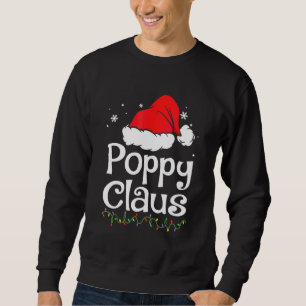 Poppy Claus Weihnachts-Pyjama-Familie passend Xmas Sweatshirt