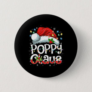 Poppy Claus Xmas Weihnachtsmatte Familie Weihnacht Button