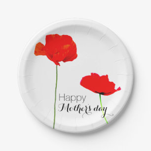 POPPY Collection 03 Muttertagspapier-Teller Pappteller