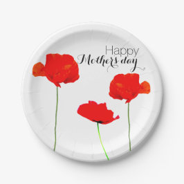 POPPY Collection 05 Muttertag Papier Teller