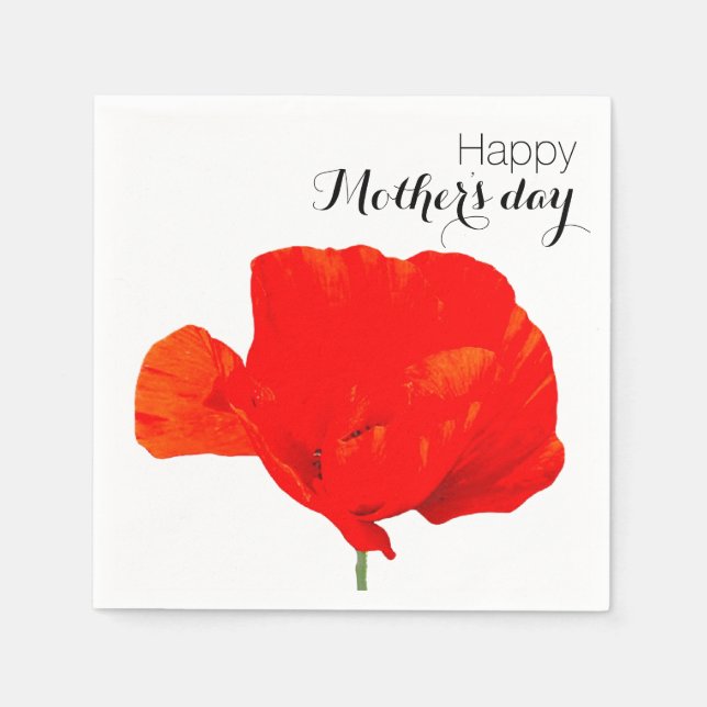 POPPY Collection 06 Muttertag Papier Napkins Serviette (Vorderseite)